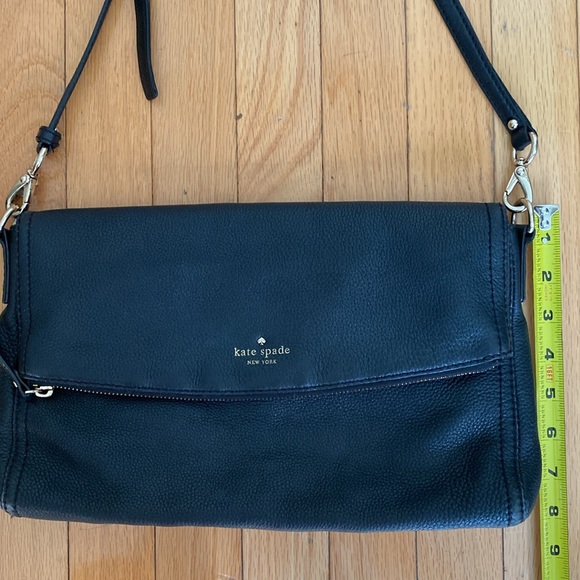 Kate Spade Black Soft Leather Adjustable Strap Crossbody Shoulder Handbag - Picture 12 of 16